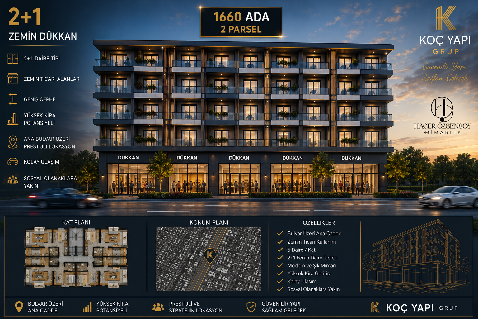 1660 ADA  2 PARSEL BULVAR LİFE PROJEMİZ